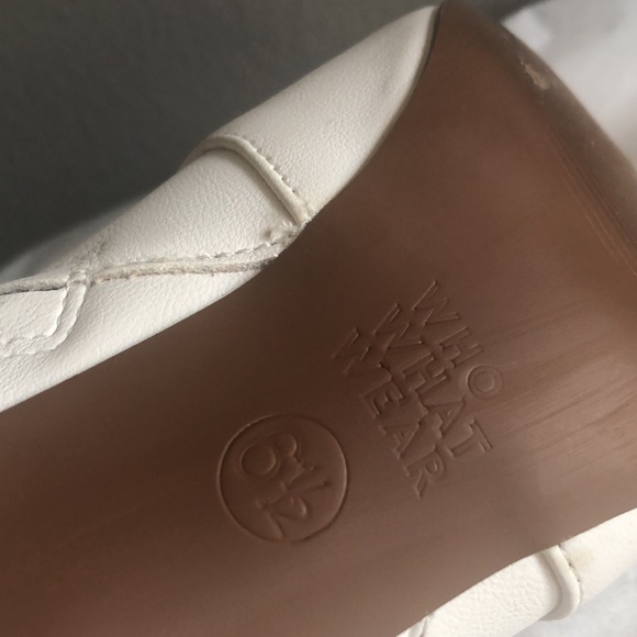 SOLD White high heel ankle boots Who What Wear size 6 1/2 - Picture 4 of 4